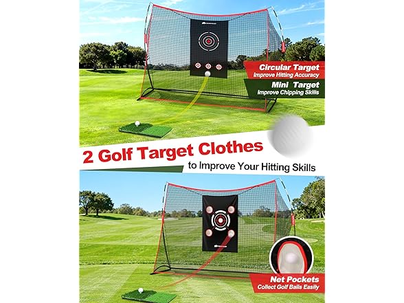 Rhino Valley Golf Practice Net with 2 Targets