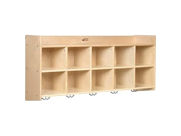 ECR4Kids 10-Section Hanging Coat Locker