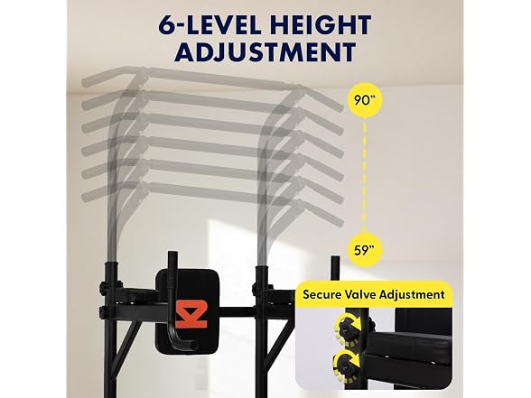 Squatz Power Tower Pull Up Station with Free Standing Pull Up Bar