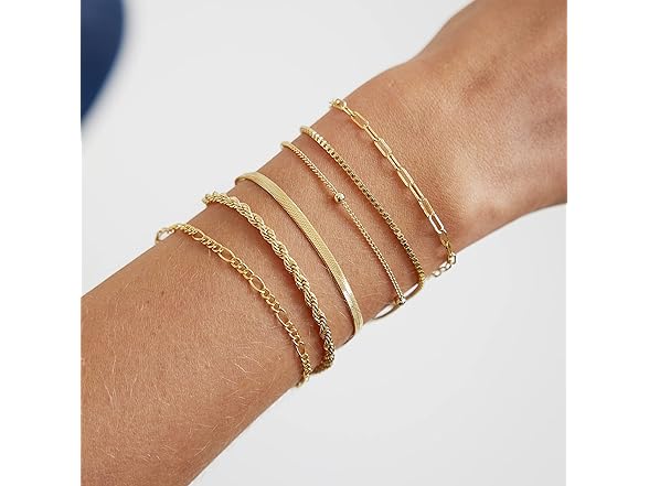 CAROVO Gold Chain Bracelet
