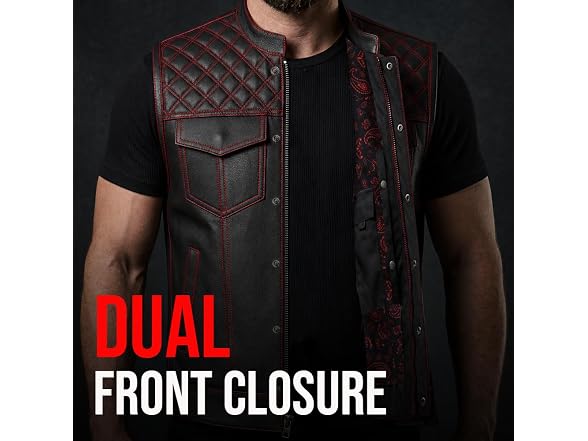 Jackets 4 Bikes SOA Men's Motorcycle Vest, Ve
