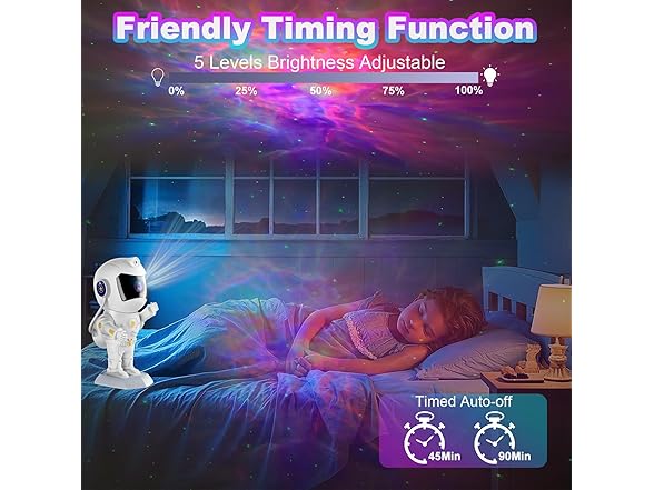 XIAOER Astronaut Galaxy Star LED Projector