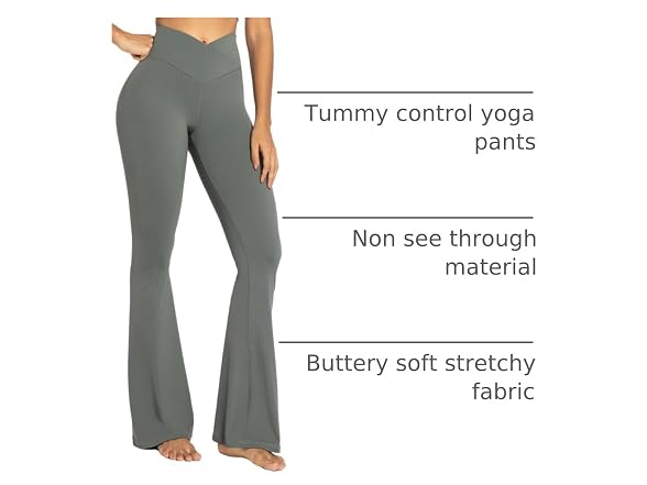 Sunzel Flare Leggings 32in L Grey