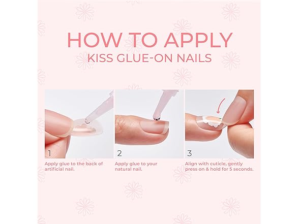 KISS French Tip Press On Nails, ‘Sunlit Days’