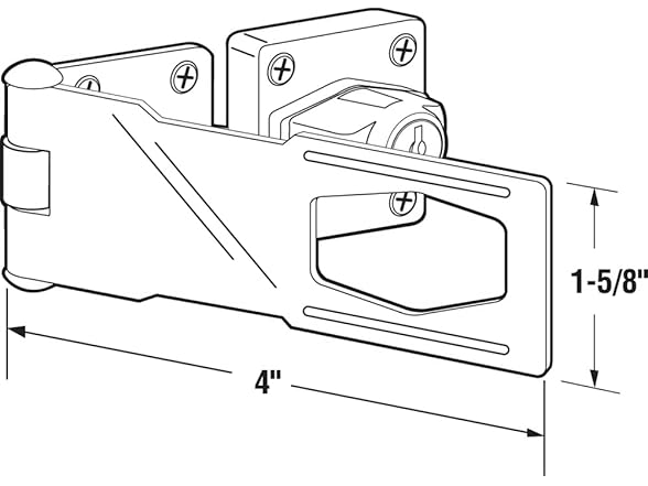 Prime-Line U 9951 Keyed Hasp Lock