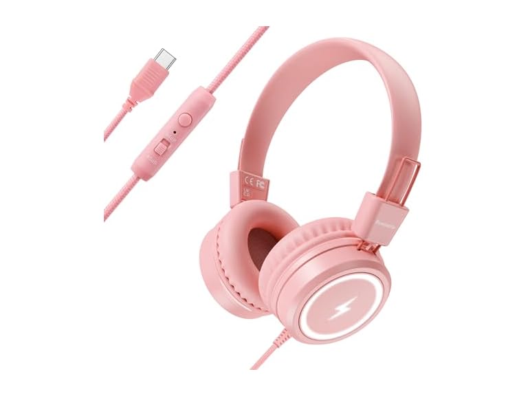 Bywulanda  Bywulanda Kids Headphones with LED Ligh 