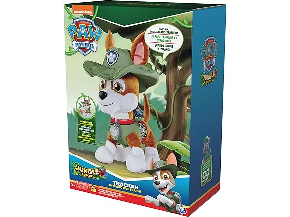 Paw Patrol Talking Tracker 12-Inch Tall Interactive Plush