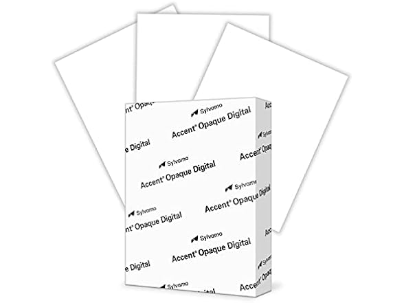 Accent Opaque White 8.5” x 11” Cardstock Paper