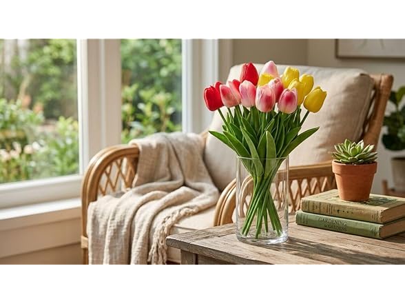 Mikasa Faux Tulips Artificial Flowers - Gallery 3