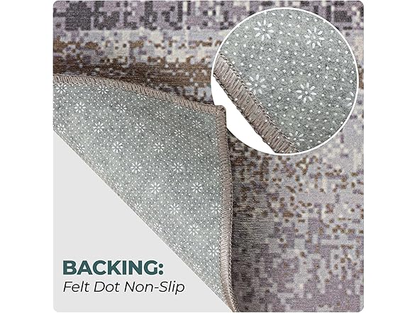 Superior Modern Abstract Washable Rug Ara Collection