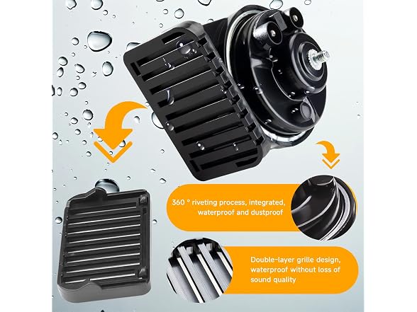 FARBIN Horn Compatible with Ford/GM/Chrysler F-150 