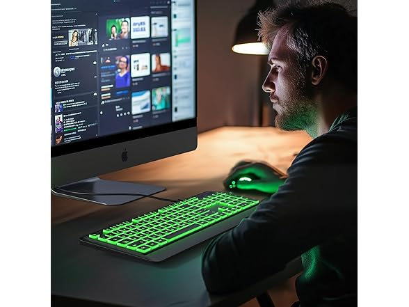 Luzarriba Wired Backlit Keyboard for Mac