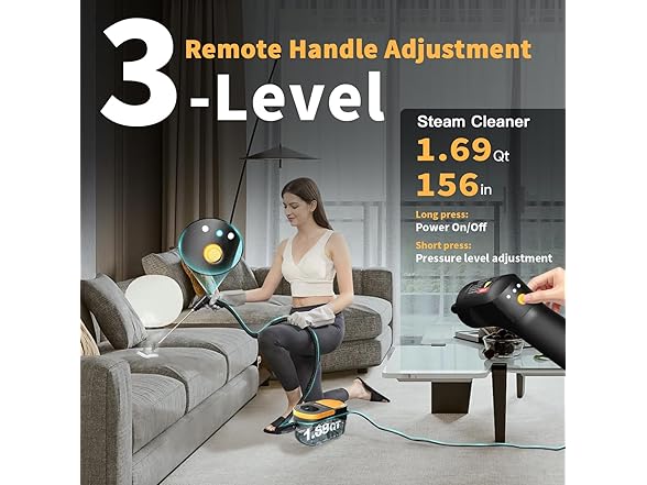 Gautye Portable Steam Cleaner | 1.69 Quarts