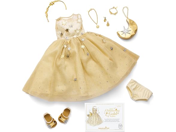 American Girl 2025 Glimmering Gold Holiday Collector Doll