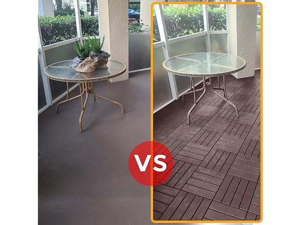 ASTEROUTDOOR Interlocking Deck Tiles 12" 10pc