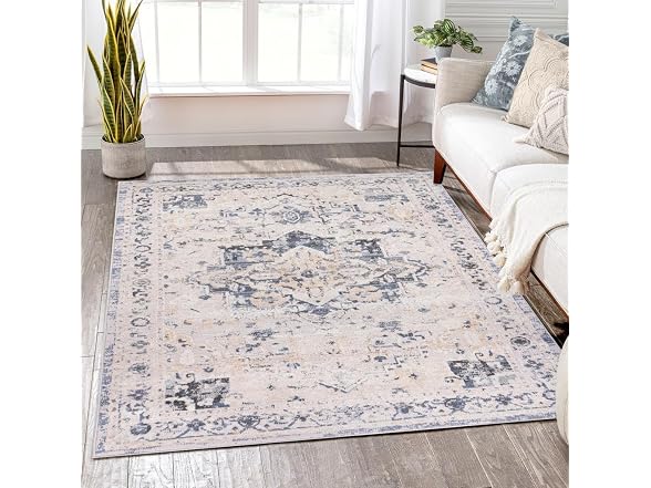 L'Baiet Sophia Grey Oriental 2x6 Runner Rug