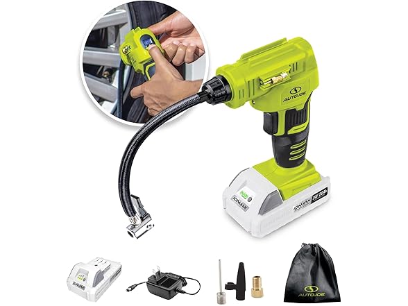 Sun Joe 24V-AJC-MAX 24V Cordless Air Compressor Kit