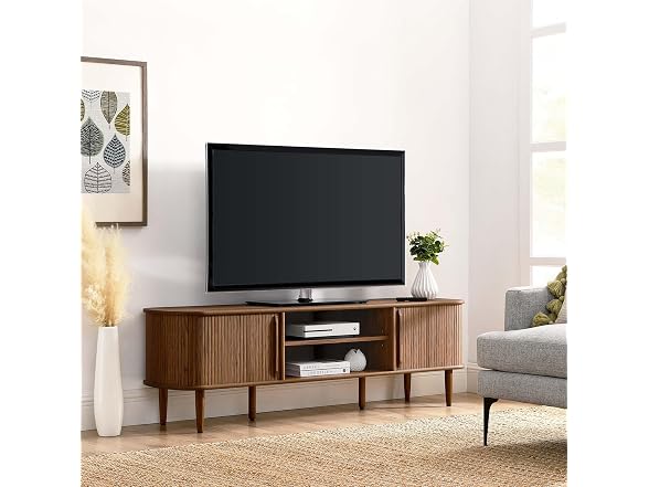 Modway Contour 63" TV Stand, Walnut