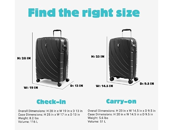 Atlantic Carry-on 21" Expandable Hardside Spinner