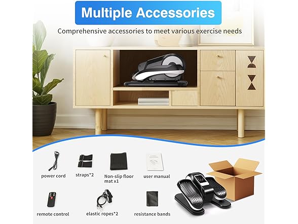 Umitec Under Desk Elliptical Machine with App