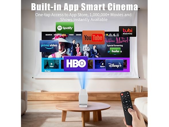 XENPONAD Mini Projector with WiFi and Bluetooth