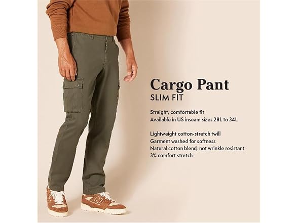 Amazon Essentials Men Slim-fit Cargo Pant
