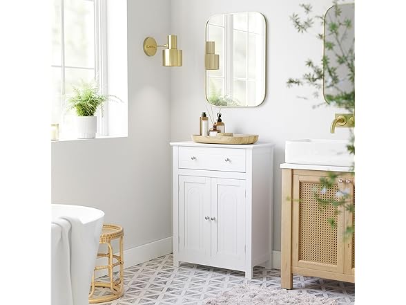 SONGMICS VASAGLE Free Standing Bathroom Cabinet