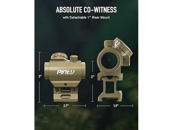 Pinty 1x25mm Tactical Red Dot Sight