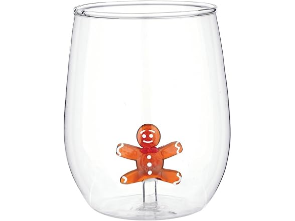 Slant Party Supplies Stemless Wine Glass