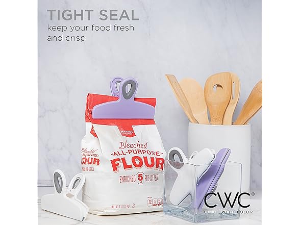 COOK WITH COLOR Lavender Bag Clips