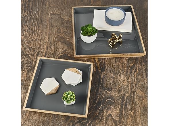 Mikasa Mango Wood Serving Trays 2pc