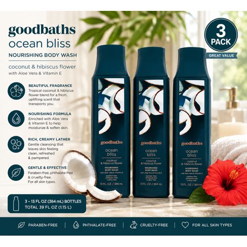 3Pk Goodbaths Nourishing Body Wash - Gallery 9
