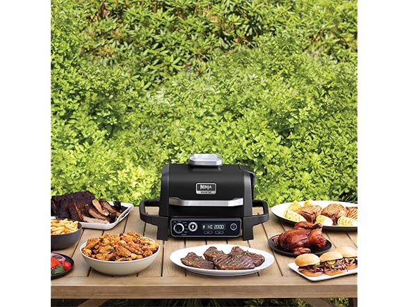 Ninja OG705CO 7-in-1 Outdoor Electric Grill & Smoker (Open Box)