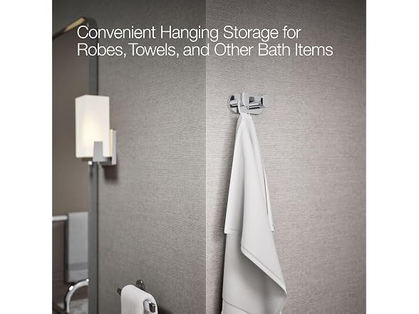 Kohler 73146-CP Composed? Double Robe Hook,
