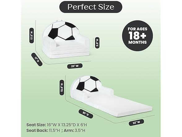 Delta Children Soccer Ball Flipout Chair