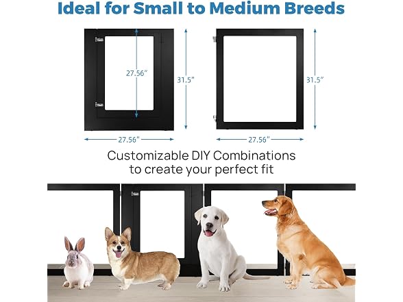 RYpetmia Heavy Duty Clear Acrylic Dog Playpen for - Gallery 3