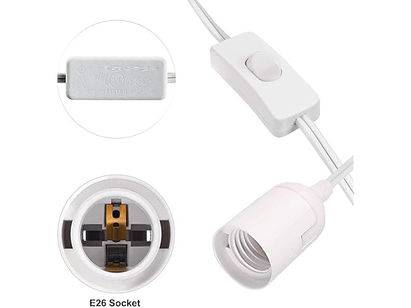 15ft Pendant Light Cord w/Switch