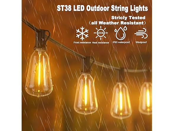 ShineU 60FT LED String Lights