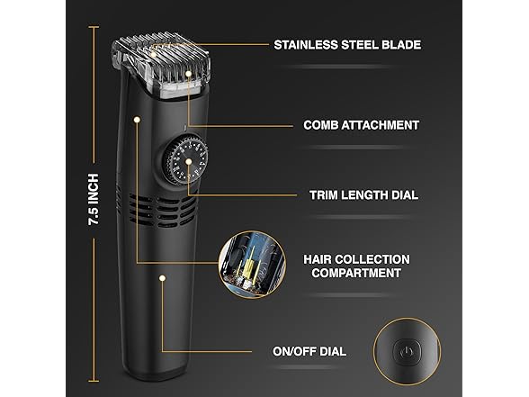 Bell+Howell Vacutrim Professional Beard Trimmer