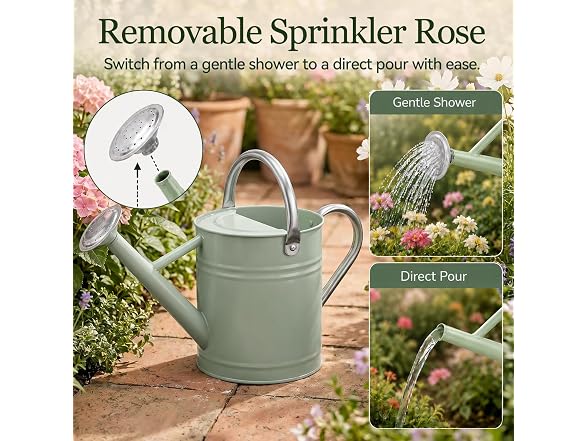 PHX Grove Metal Watering Can Sunflower