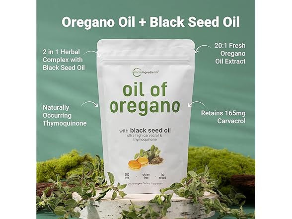 Micro Ingredients Oregano Oil 300ct