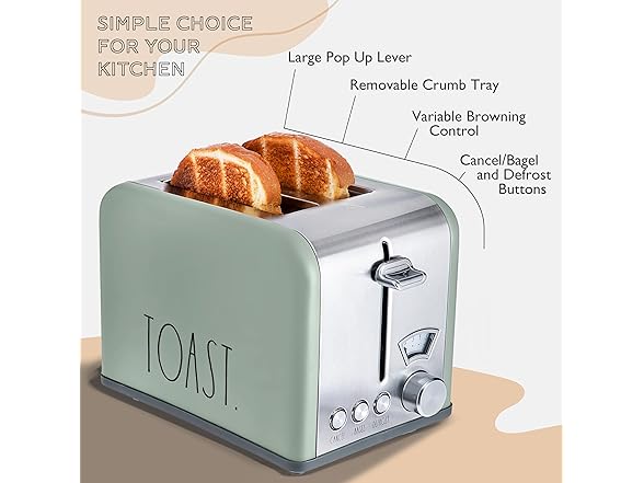 Rae Dunn Square Bread Toaster