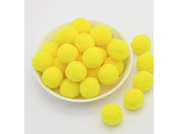YYCRAFT Craft Pom Pom Balls 1.5 Size:1.5",Yellow