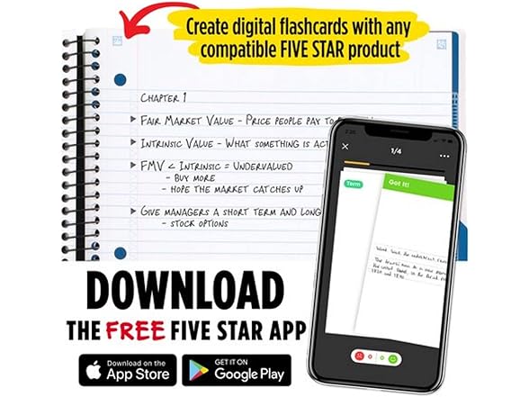 Five Star Advance Five Star Advance Spiral Notebook, 3 Sub