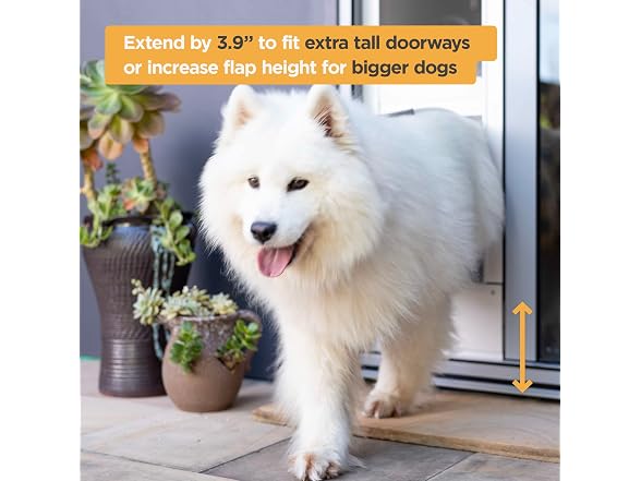 Hakuna Pets Patio Pet Door 3.9” Height Extension