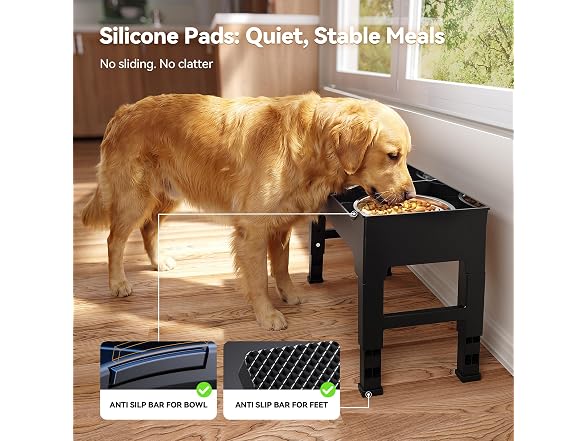 CZPET Elevated Dog Bowls Stainless