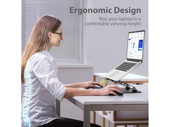 Adjustable Metal Laptop Desk Stand