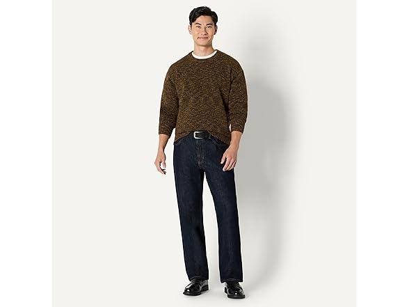 Amazon Essentials Men Relaxed-Fit Multi-Color Crewneck