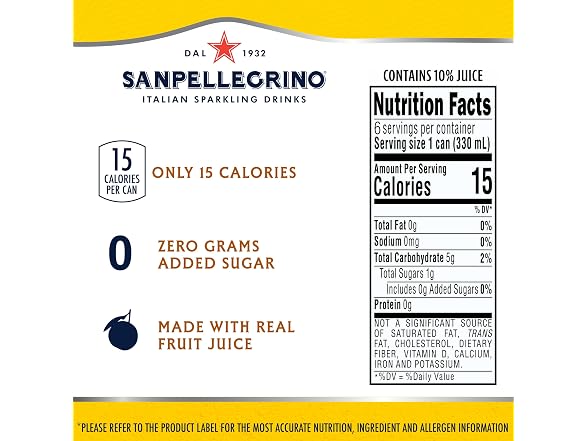 Sanpellegrino Lemon, 6 Pack