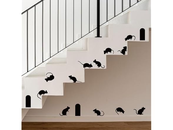 GORNZX Halloween Mouse Wall Decals